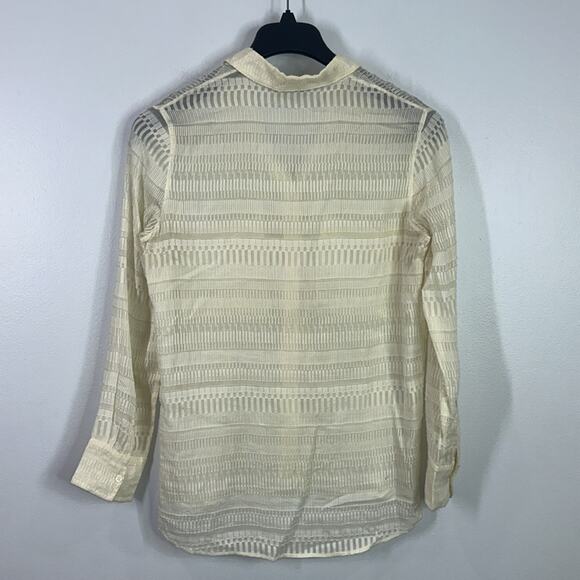 IRO Alaina textured silk blend blouse size 38 USA 6 - Picture 5 of 6